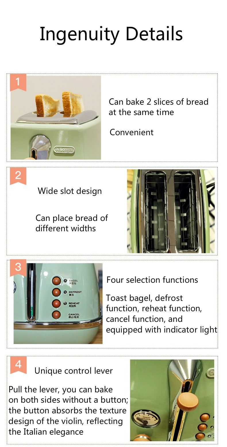 Breakfast Toaster Retro Multifunctional Bread Machine Household Bread Toaster Best Quality