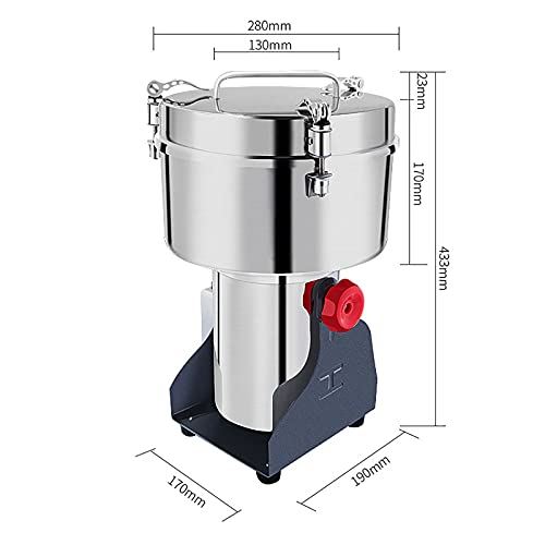 Mill Grinder Electric Grain Mills Pulverizer Machine Stainless Steel