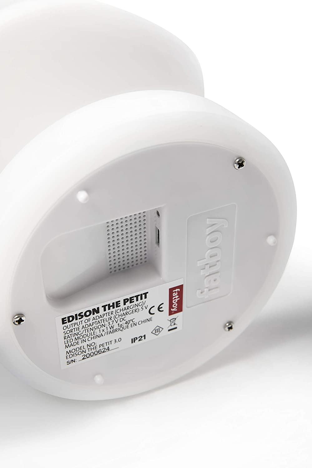 2PK Edison The Petit Table Lamp/White