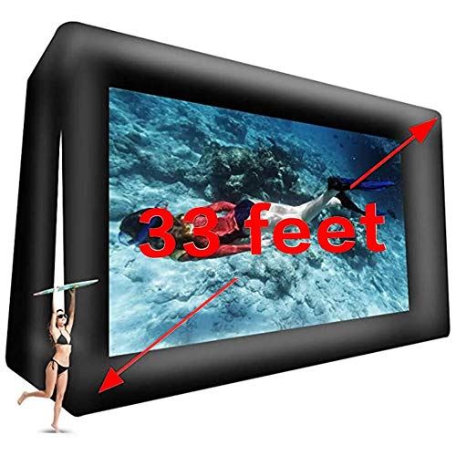Portable Blow Up Projector Screen for Churches & Grand Parties with Rear Projection