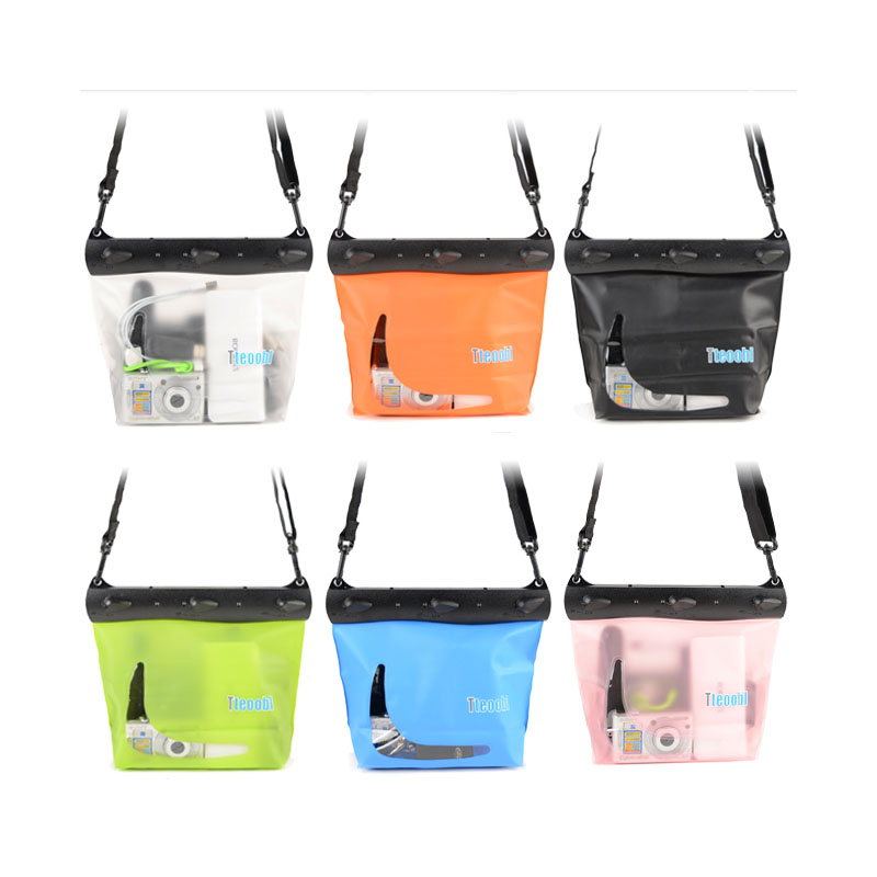 Tteoobl Multifunctional Bag Waterproof IPX8 20m Underwater Sundries Pouch Shoulder/Waist Dry PVC Case Outdoor Sports Diving