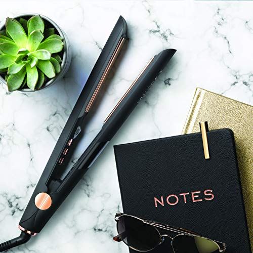 Rose Gold Titanium Plate – Hair Straightener with Adjustable Digital