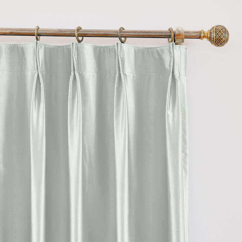 CUSTOM Lao Hang Zhou Pewter Polyester Cotton Thermal Insulated Curtain