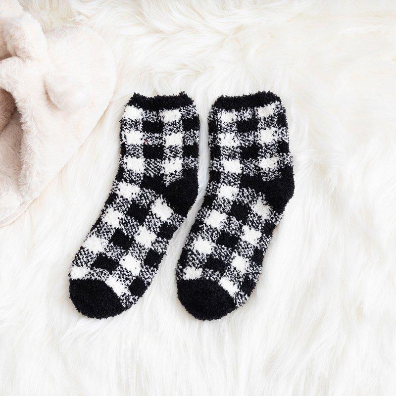 Winter Warm Socks with Plaid