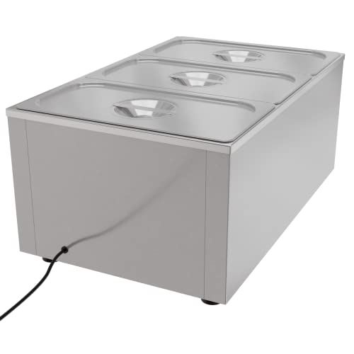 Commercial Bain Marie Countertop Food Warmer, Soup Station