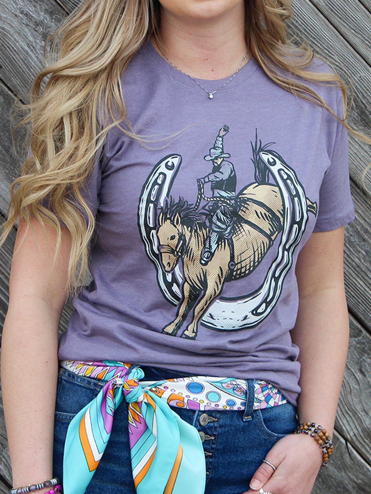 Printed Crew Neck Animal Vintage Shirts & Tops