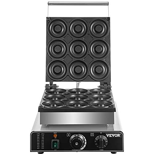 Electric Donut Maker, 9 Holes Commercial Donut Machine, 2000W