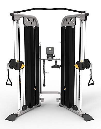 Encore ES9030 Functional Pulley System, Weight Trainer, Dual Weight Stacks, Adjustable Home Gym Equipment