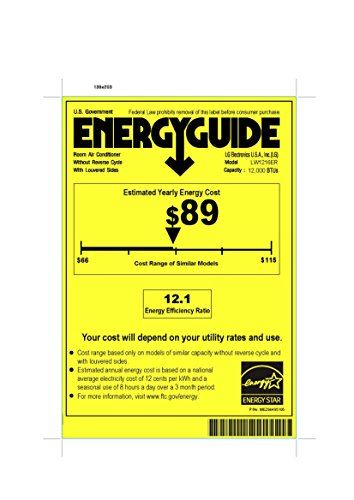 LG 12,000 BTU 115V Window-Mounted Air Conditioner with Remote Control