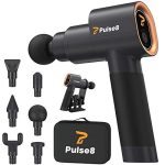 Deep Tissue Massage Gun w/  5 Speeds + 6 Attachments for Athlete Recovery