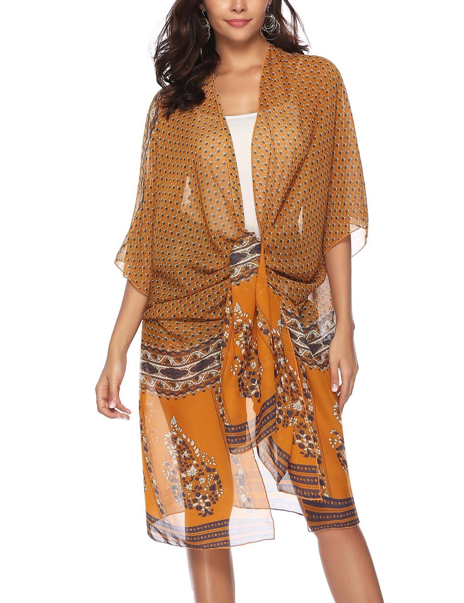 Casual Loose Sunscreen Printing Cardigan