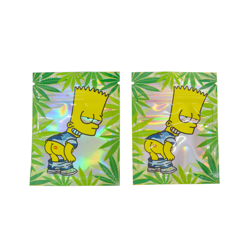 7x9cm 1g Printed Bags Laser Holographic Zip Lock Bags