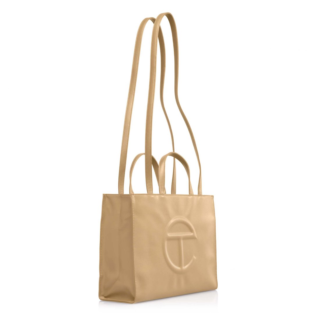 Medium Cream Shopping Bag