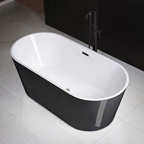 B1813 MB-Drain &O Bathtub, Black/Matte Black