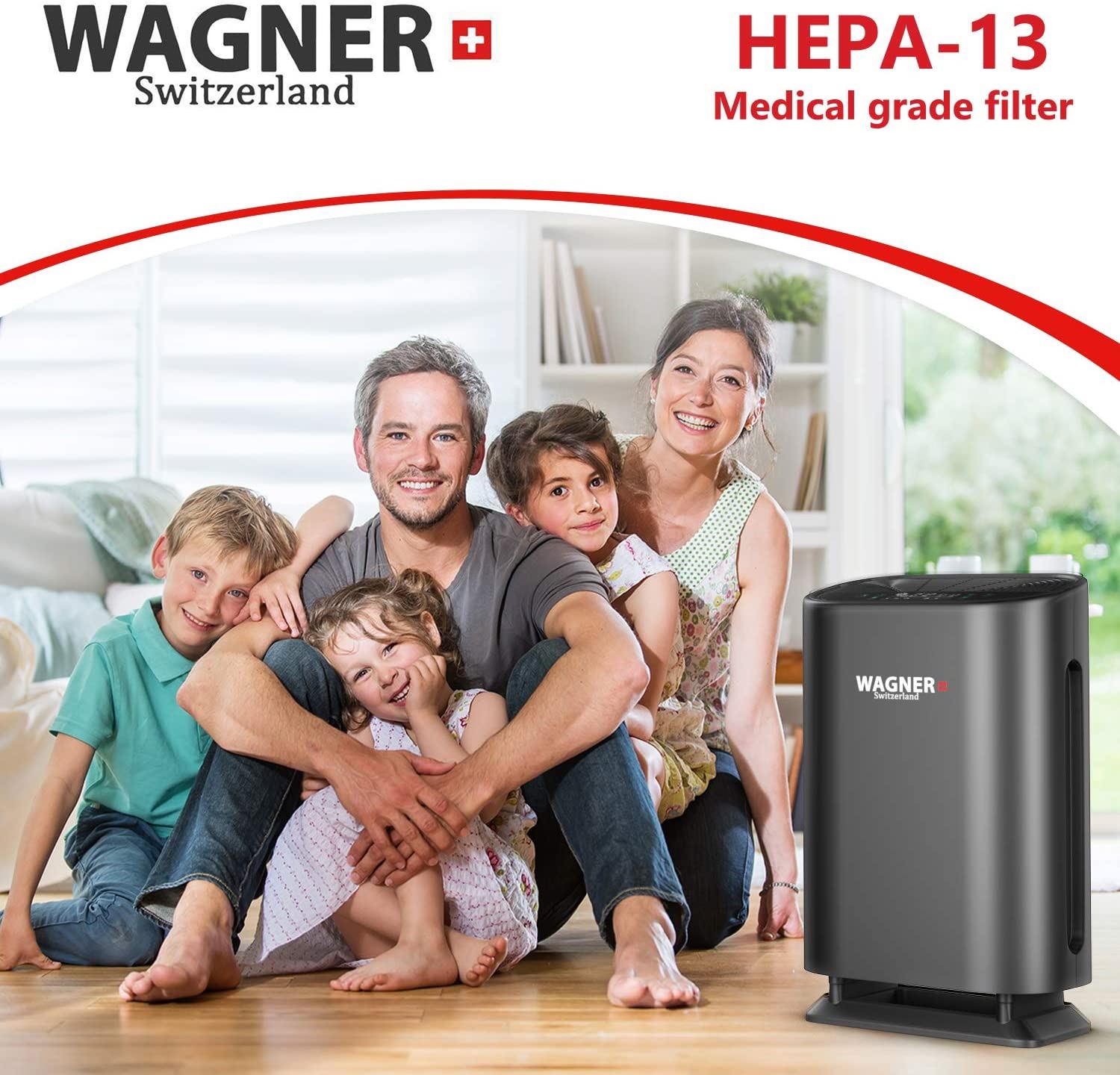 Air Purifier WA888 HEPA-Black
