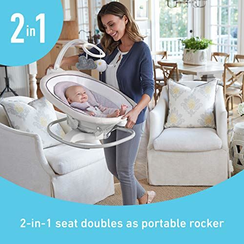Graco Cry Detection Technology Sense2Soothe Baby Swing