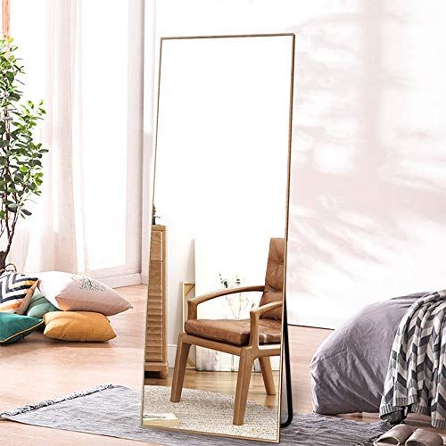 Full Length Floor Mirror Standing or Wall-Mounted Mirror/65��X22��