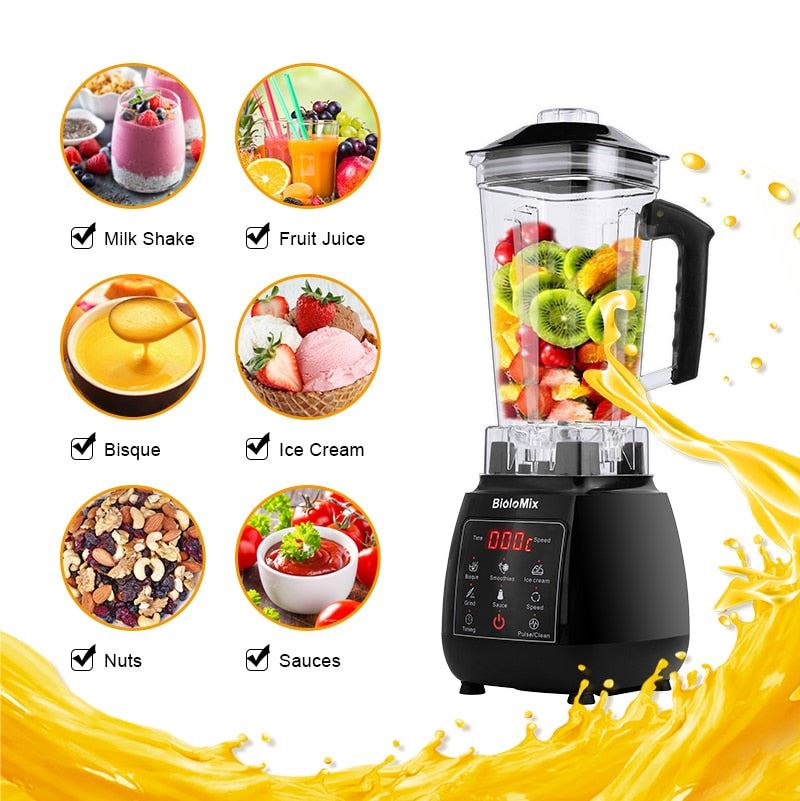 High Power Digital Touchscreen Automatically Program 3HP Blender