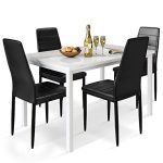 Table and Chairs for 4,Dining Room Table Set for Kitchen, Breakfast Nook
