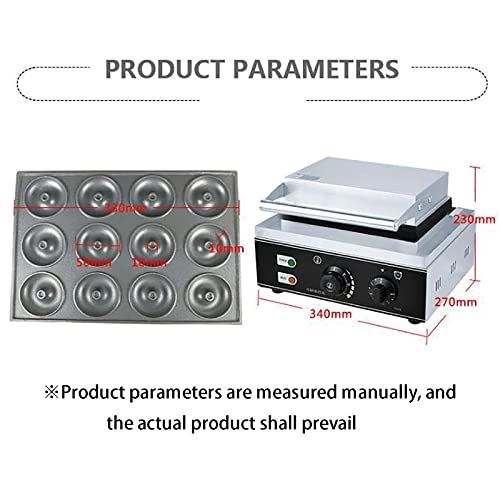 12 Holes Donut Maker Machine 1550W 220V Electric Doughnut Maker