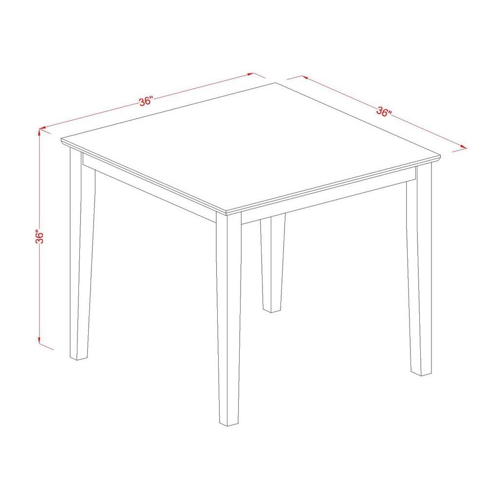 East West Furniture Pbgr3-oak-w 3 Piece Counter Height Set - High Table and 2 Dinette Chairs., Oak