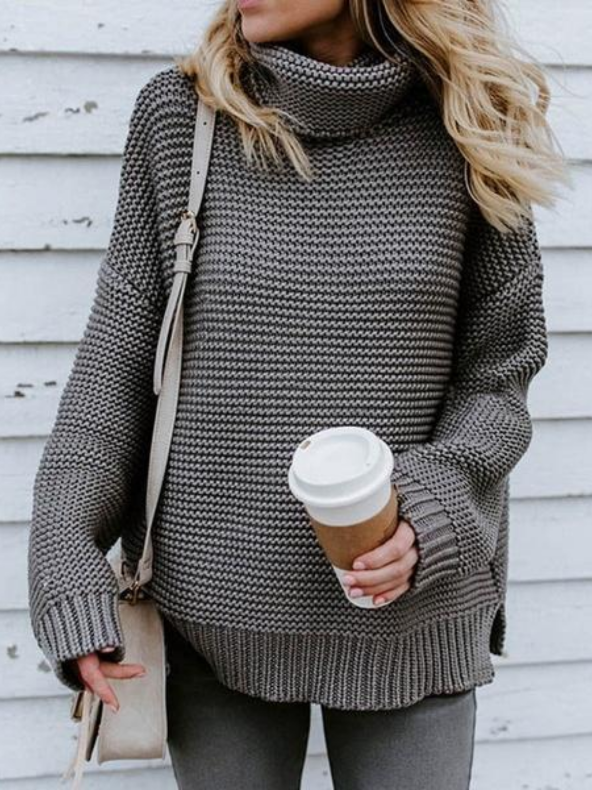 Casual Loose Striped Knitted Sweater