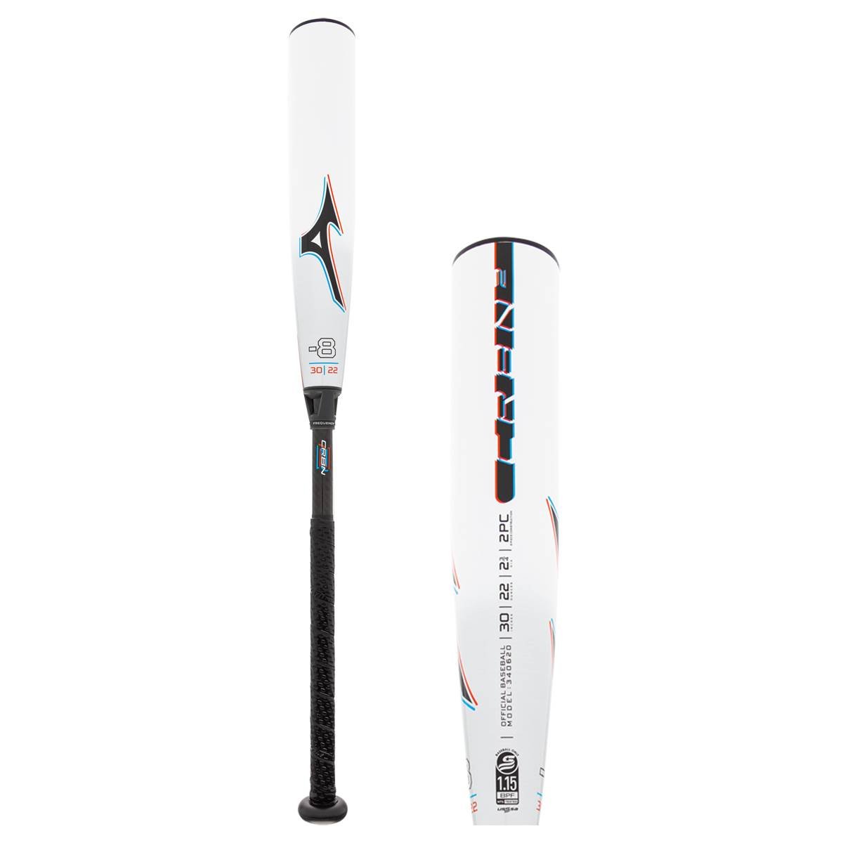 2022 Mizuno CRBN2 -8 USSSA Baseball Bat: B22-CRBN28