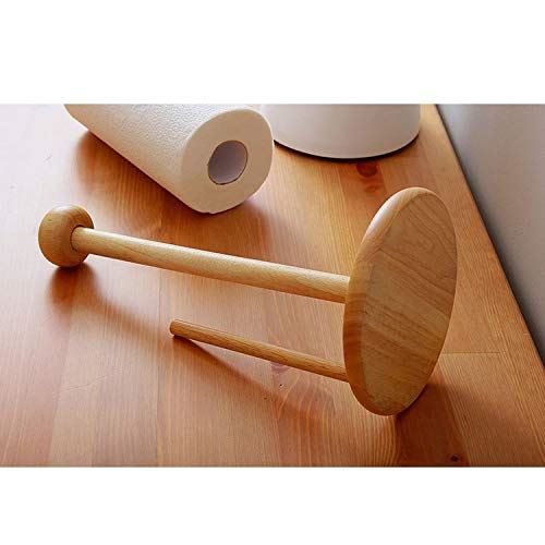 Solid Wood Paper Towel Holder Kitchen Paper Roll Holder Paper Towel Holder
