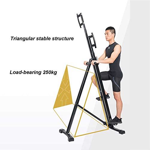SuoANI Vertical Climber Folding Climbing Machine Home Gym Exercise Stepper- Black