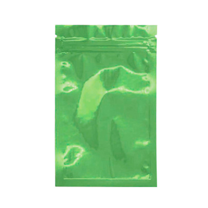 10x15cm Pouch Flat Aluminum Grade Metalized 3 Side Seal Plastic Zip Lock Food Metallic Small Zipper Ziplock Silver Foil Bag