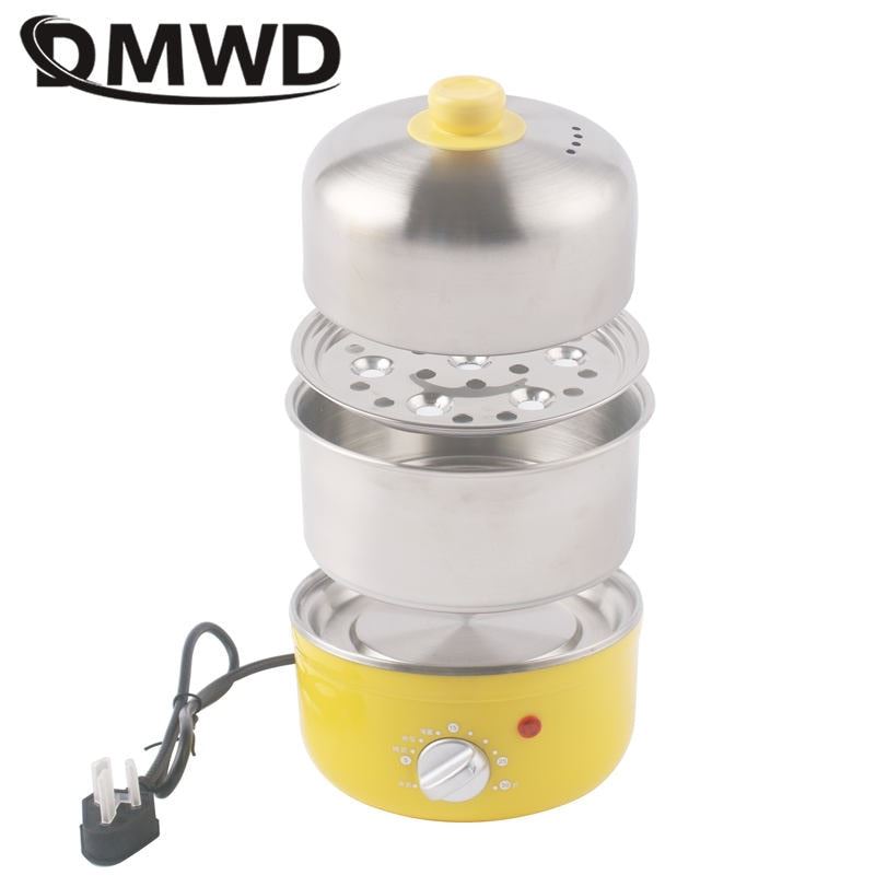 Electric Egg Boiler Food Steamer with Timer 2 Layers Stainless steel breakfast Steaming machine