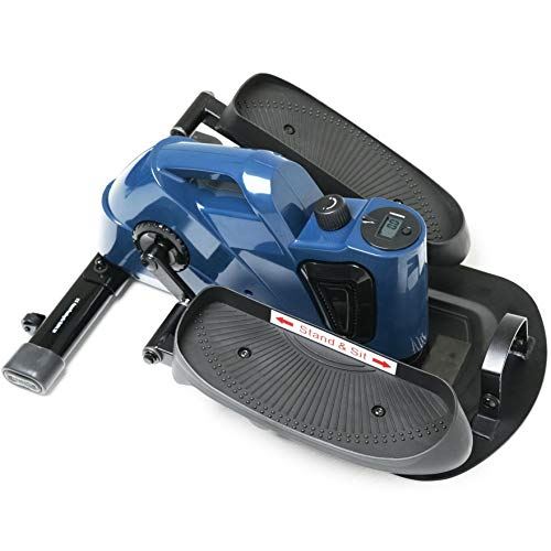 JFIT Under Desk and Stand Up Mini Elliptical- Blue