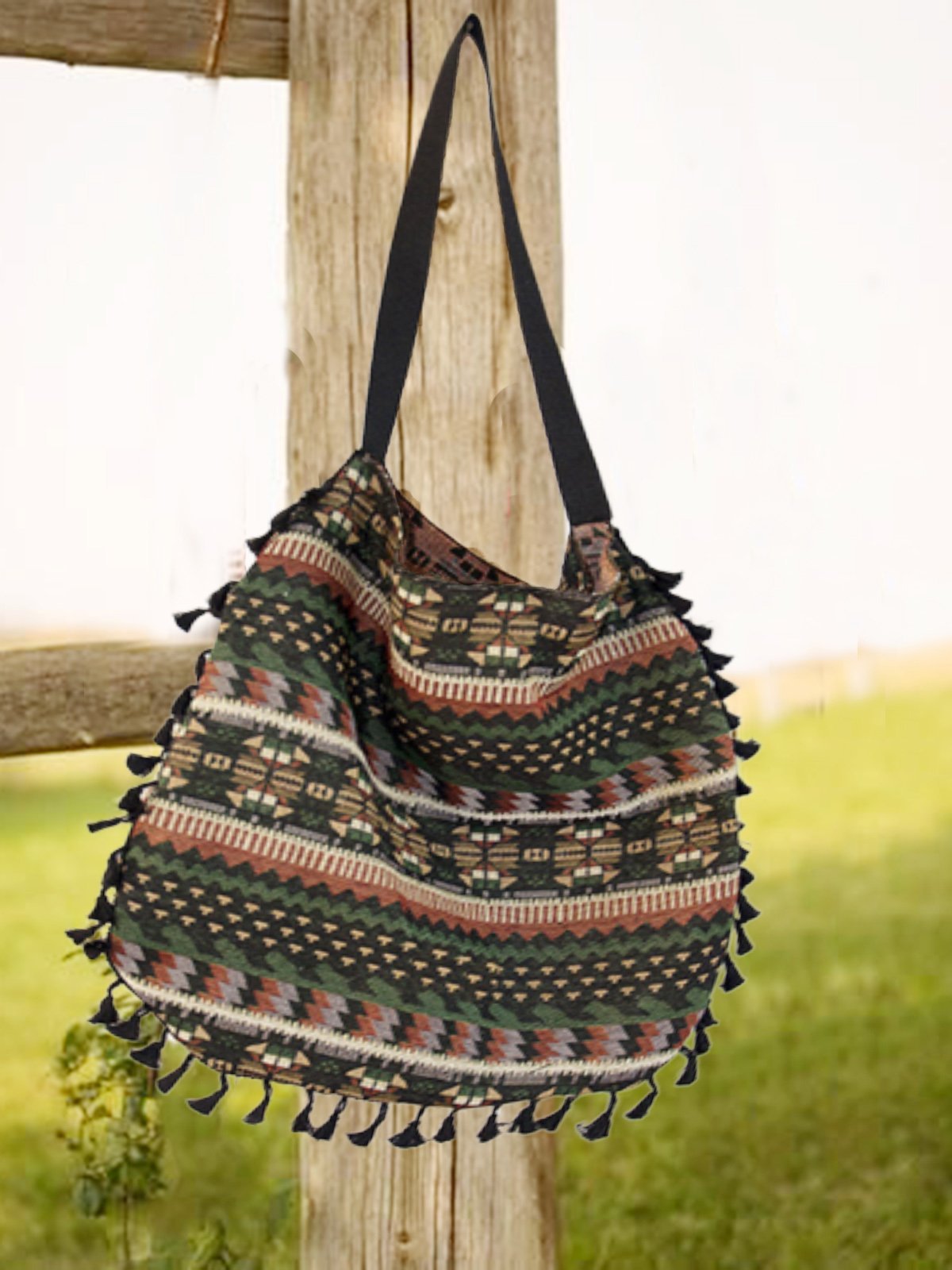 Green Cotton Crossbody Bags