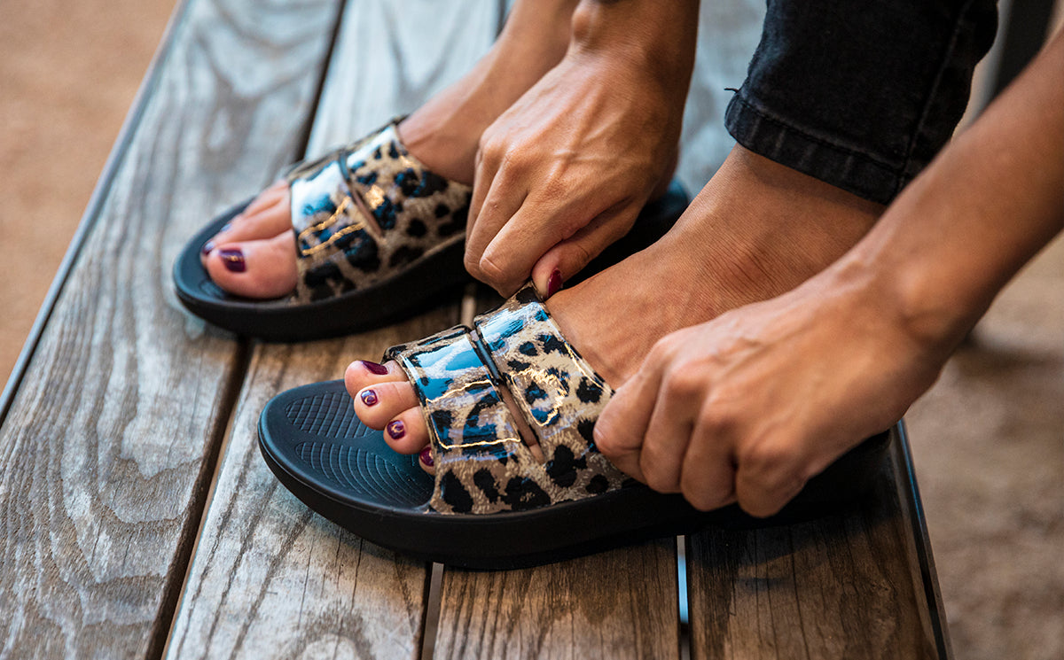 Women's OOahh Luxe Slide Sandal - Cheetah