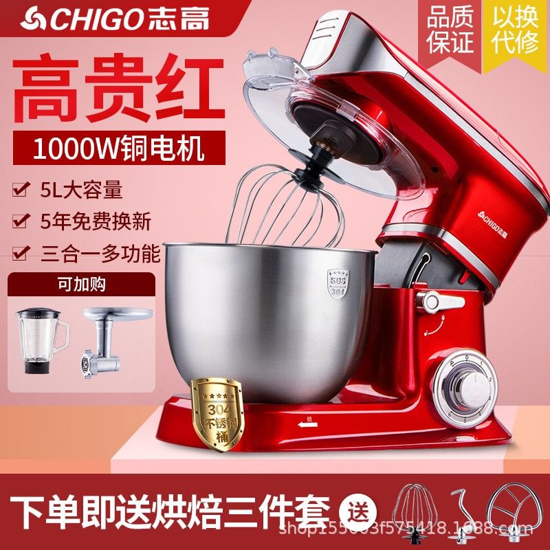 Electric Whisk Desktop Stand Mixer Household Multi-Functional Dough Cream Whipper Small Dough Mixer