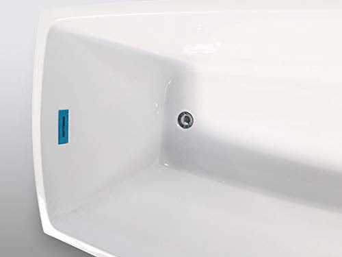 Top Sloping Streamline Pure White Acrylic Freestanding Bathtub Soaking