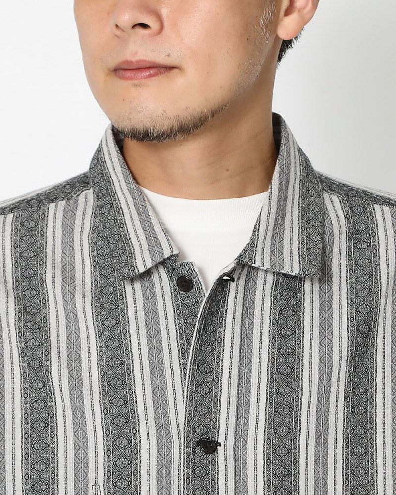 Cotton Linen Dobby Stripe Jacket