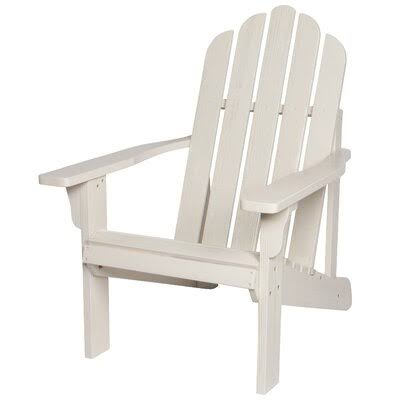 Wivenhoe Solid Wood Adirondack Chair Longshore Tides Color: Eggshell White