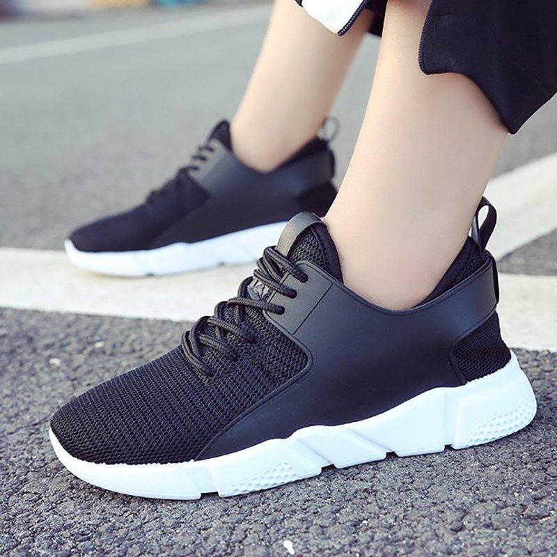 Women Mesh Fabric Sneakers Casual Comfort Lace Up Shoes