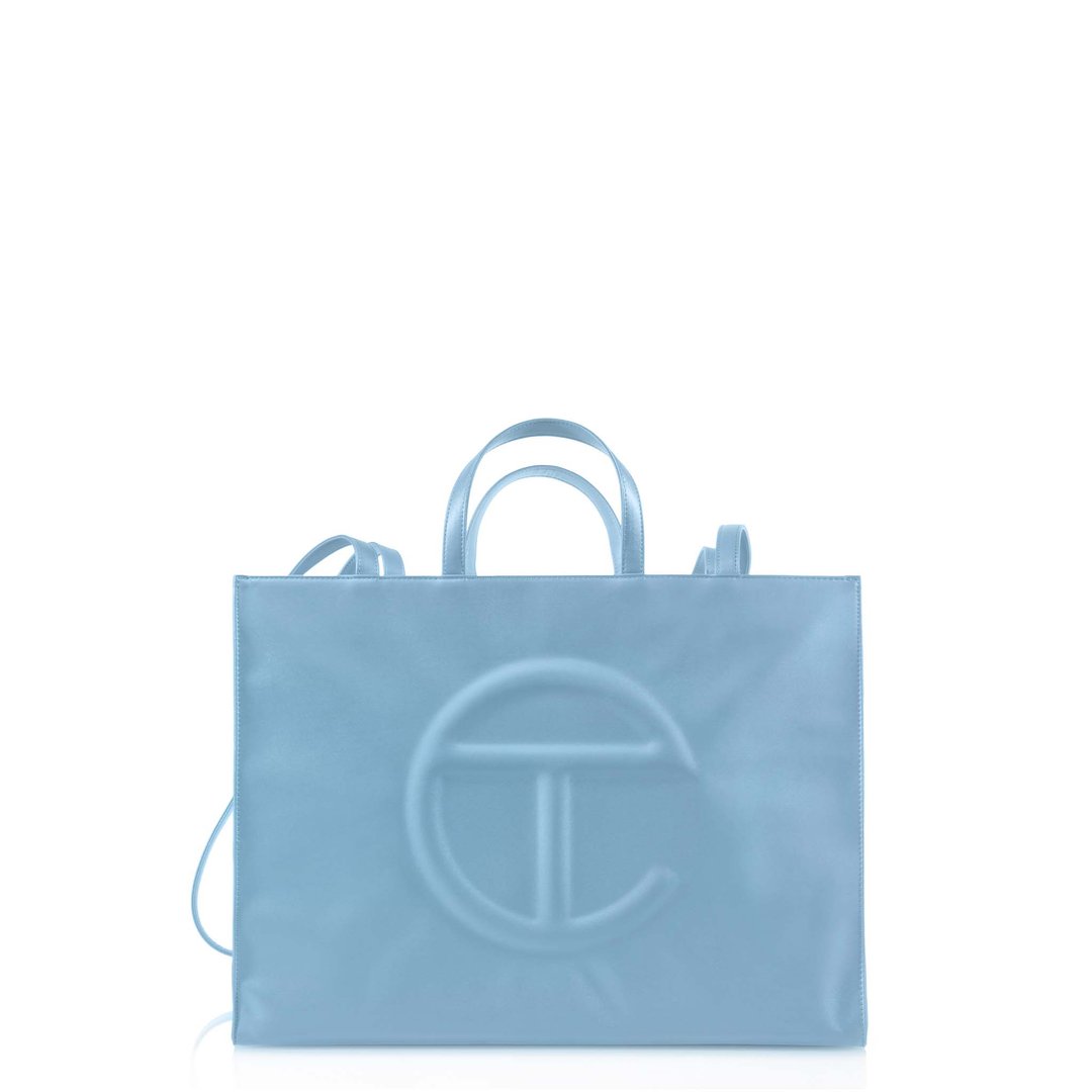 Large Pool Blue Shopping Bag