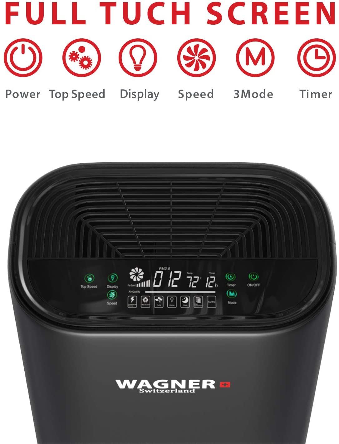 Air Purifier WA888 HEPA-Black