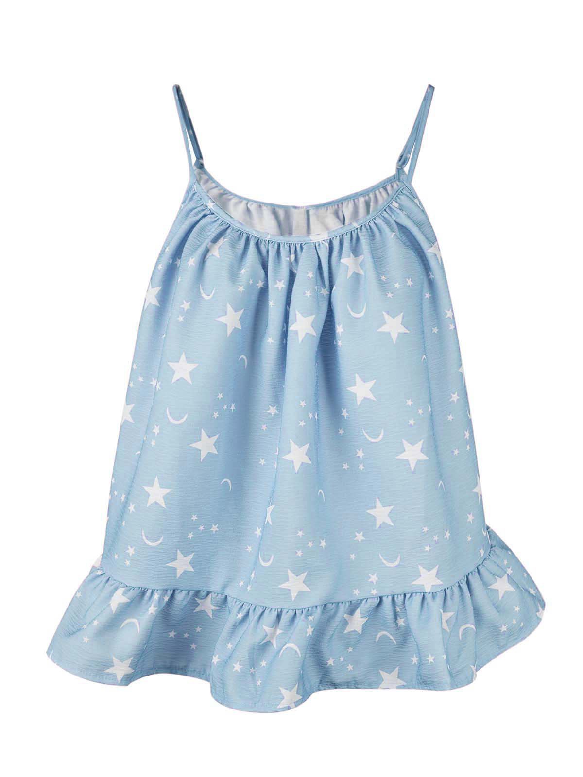 Sleeveless Printed Shirts & Tops