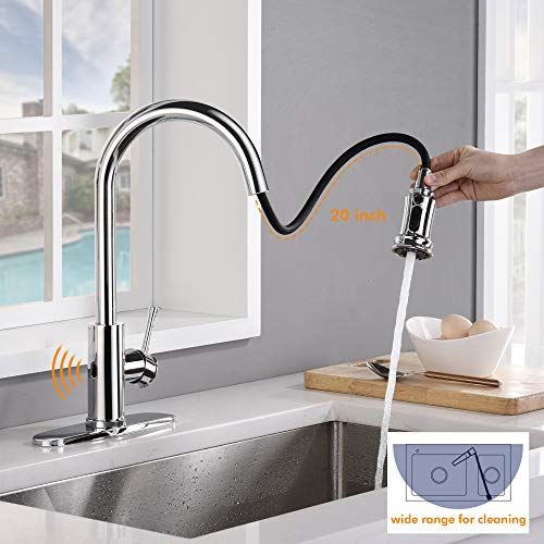 Touchless Kitchen Faucet with 3 Modes Pull Down Sprayer