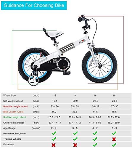 Kids Bike 12 Inch Buttons Bicycles with Training Wheels Child Bicycle Blue