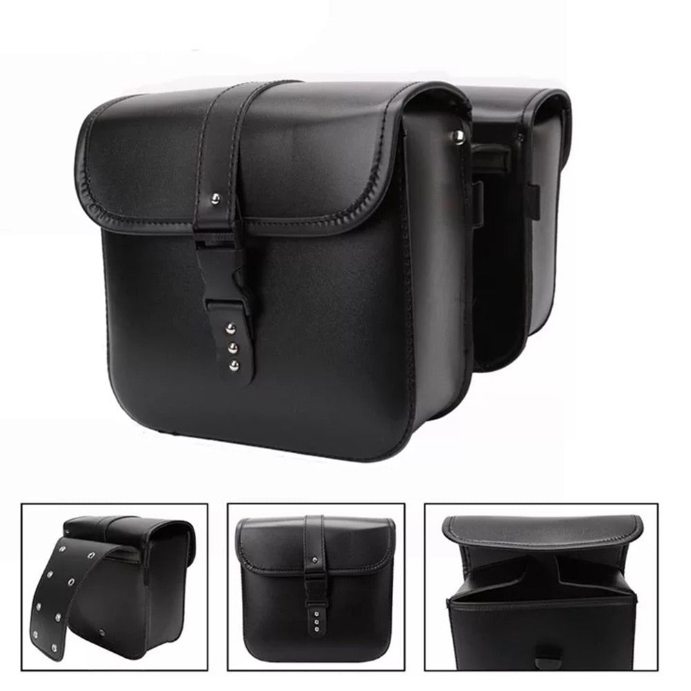 Motorcycle Saddlebags For Touring Street Gilde Sportster XL883 xl1200 Saddle bag Pu Leather