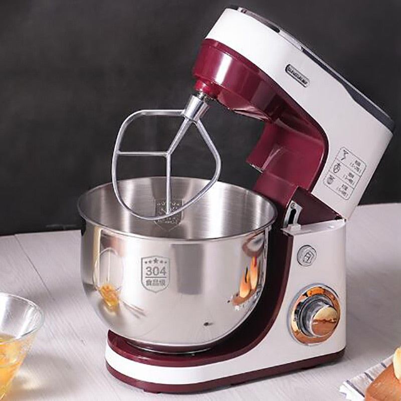 Electric Vertical Food Mixer Stainless Steel Food Mixer 5.5L Cream Dough Cake Bread Whisk Chef Machine