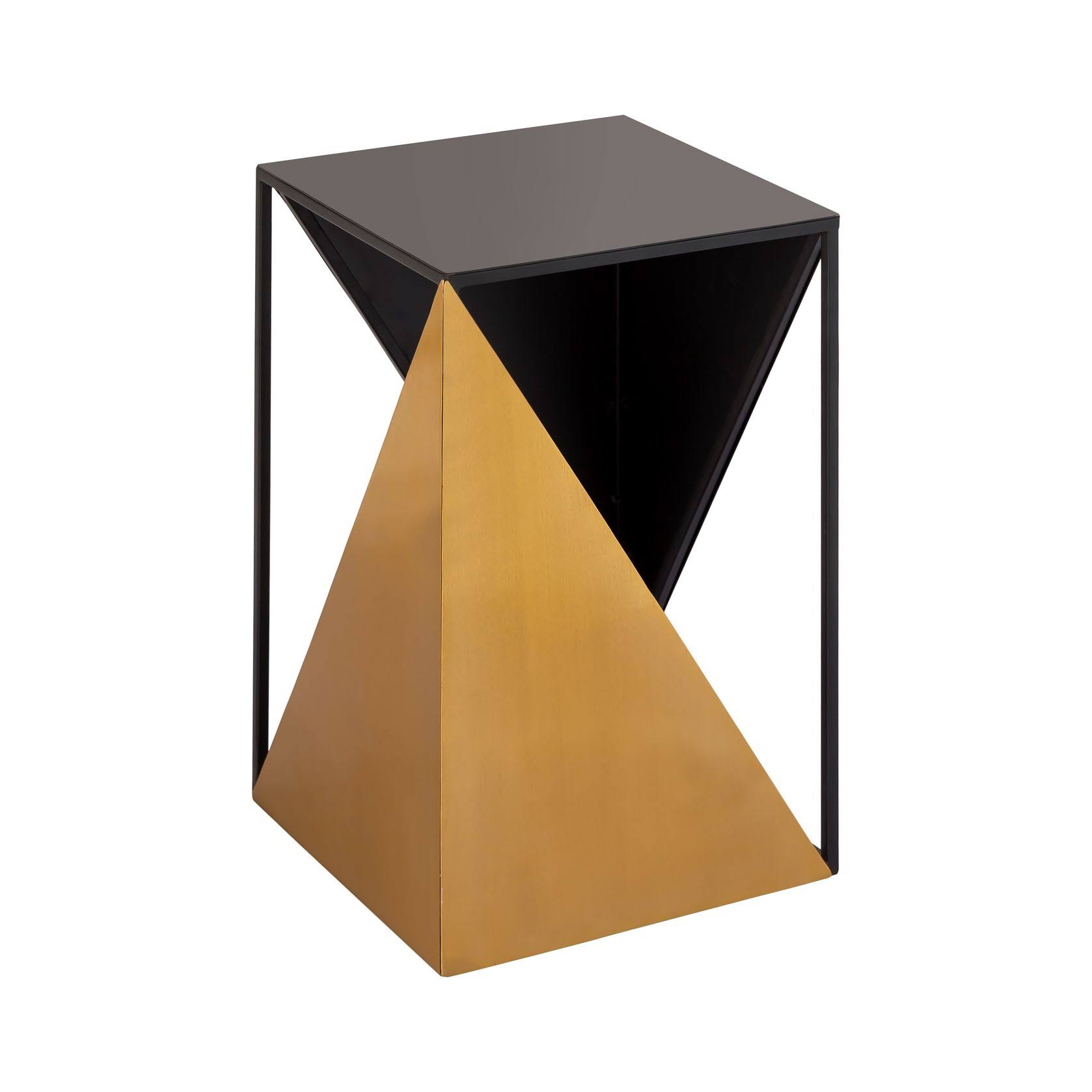 TOV Furniture Bidar Black Gold Side Table
