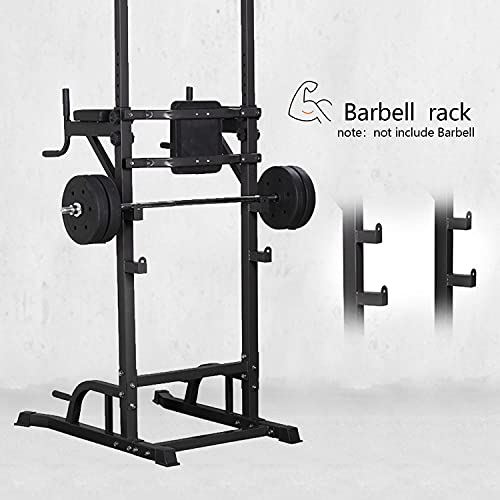 DOIT Power Tower Pull Up and Dip Station with Barbell Rests