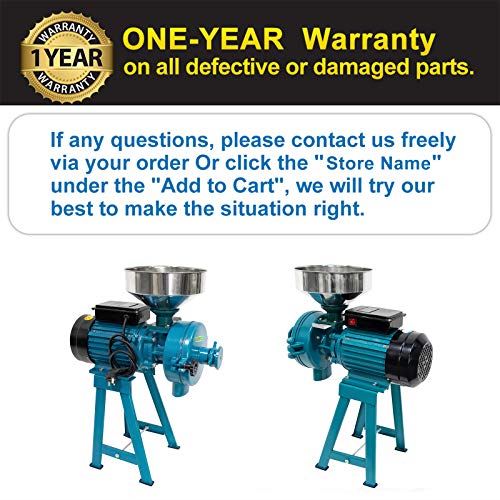 Electric Grain Mill Wet Dry Mill Grinder 3000W, 110V Commercial Grain Grinder