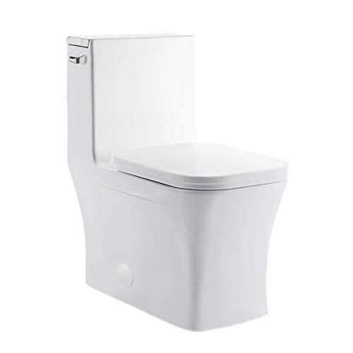 Concorde One Piece Elongated Left Side Flush Handle Toilet 1.28 gpf